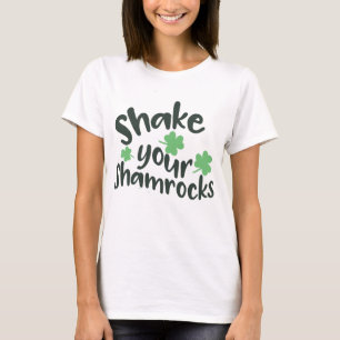 シャムロックを振る Tシャツ