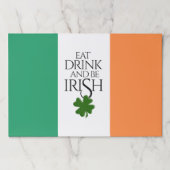 シャムロックを食べて飲んでアイルランド人であれ フラグ ペーパーパッド (正面)