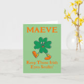 シャムロックを飾ってアイルランドの目を輝かせて カード (黄色い花)