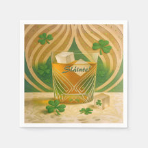 シャムロックアイリッシュウイスキータンブラー "Sláinte!"