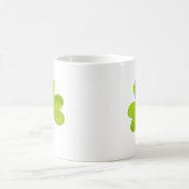 シャムロックアイリッシュウォーター絵画カラーテクスチャ コーヒーマグカップ (中央)