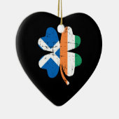 シャムロックアイルランドスコットランドスコットランド セラミックオーナメント (右)