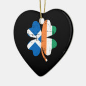 シャムロックアイルランドスコットランドスコットランド セラミックオーナメント (左)