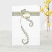 シャムロックアイルランドハッピーバースデーグリーティングカード カード (黄色い花)