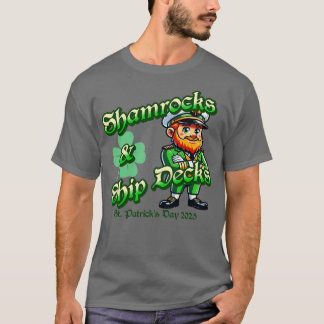 シャムロックアンドシップ・デックス・クルーズ衣服St patricksD Tシャツ