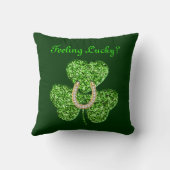 シャムロックアンドホースシュー装飾用クッション クッション (裏面)