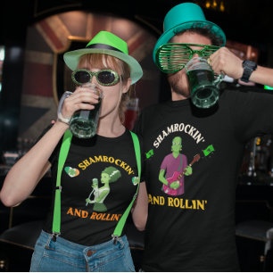 シャムロックインとローリンの聖パトリックの日のユーモア トライブレンドTシャツ