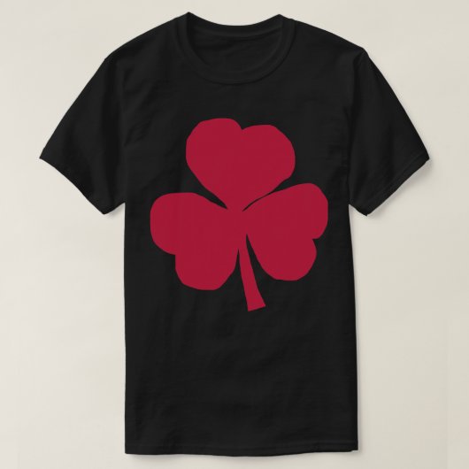 シャムロックインビバマジェンタSt patricks day Tシャツ (デザイン正面)