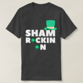 シャムロックオンシャムロおもしろいックSt patricks dayデシ Tシャツ (デザイン正面)