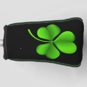 シャムロックオンブラック ゴルフヘッドカバー (正面)