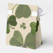 シャムロックカスタム植物クリーム色と文字 フェイバーボックス (裏面サイド)