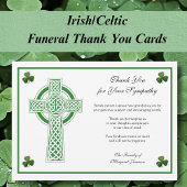 シャムロックカトリックのアイルランドのケルト十字の弔意 サンキューカード