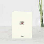 シャムロックカトリックのアイルランドのケルト十字の弔意 サンキューカード (裏面)