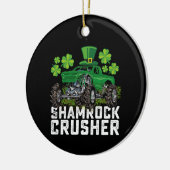 シャムロッククラッシャーSt patricks dayモンスタートラック セラミックオーナメント (左)