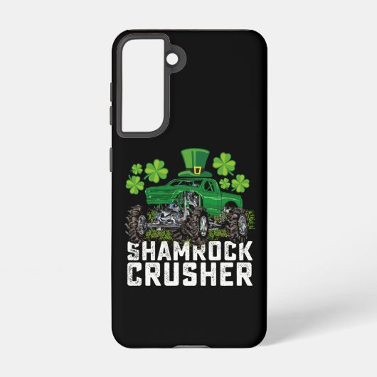 シャムロッククラッシャーSt patricks dayモンスタートラック Samsung Galaxyケース (裏面)