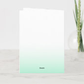 シャムロッククローバーアイリッシュアイルランド応援ズすべて目的 カード (裏面)