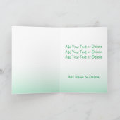 シャムロッククローバーアイリッシュアイルランド応援ズすべて目的 カード (内部)