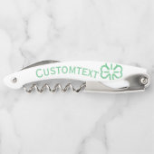 シャムロッククローバーカスタムコルクスクリュ ソムリエナイフ (裏面)