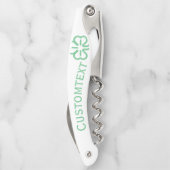 シャムロッククローバーカスタムコルクスクリュ ソムリエナイフ (裏面)