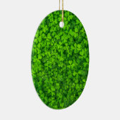 シャムロッククローバーグリーンアイリッシュシンボルアイルランド セラミックオーナメント (右)