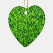 シャムロッククローバーグリーンアイリッシュシンボルアイルランド セラミックオーナメント (左)