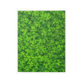 シャムロッククローバーグリーンアイリッシュシンボルアイルランド ノートパッド (回転)