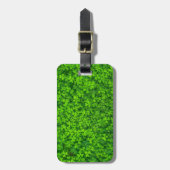 シャムロッククローバーグリーンアイリッシュシンボルアイルランド ラゲッジタグ (正面縦)