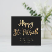 シャムロッククローバーパターンハッピーセントパトリックの日 シーズンカード (スタンド正面)