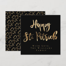 シャムロッククローバーパターンハッピーセントパトリックの日