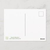 シャムロッククローバーパッチワークウォーターカラーはがき ポストカード (裏面)