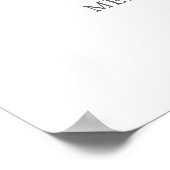 シャムロッククローバーブライダルシャワーサンキューサイン ポスター (角)