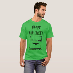 シャムロックグリーンでのビジネスのハロウィーンの挨拶 Tシャツ