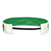 シャムロックグリーンアイボリー非スリップまたは滑ることヘッドバンドヘッドバンド アスレチックヘッドバンド (裏面)