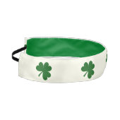 シャムロックグリーンアイボリー非スリップまたは滑ることヘッドバンドヘッドバンド アスレチックヘッドバンド (左)