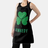 シャムロックグリーンクローバーアイルランドセルティックアイリッシュ名 エプロン (インサイチュ)