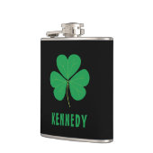 シャムロックグリーンクローバーアイルランドセルティックアイリッシュ名 フラスク (左)