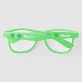 シャムロックグリーンサンパディーズデイプラスティックサングラス サングラス (裏面)