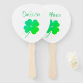 シャムロックグリーンサンパトリックスデイパレード4エリン ハンドファン (正面&裏面)