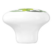 シャムロックケルト結び目模様グラフィック セラミックノブ (側面)