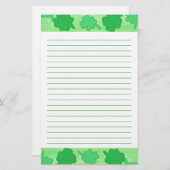 シャムロックコラージュの文房具 便箋 (正面/裏面)