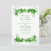 シャムロックコーナーズリハーサルディナー招待状 招待状 (スタンド正面)