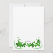 シャムロックコーナーズリハーサルディナー招待状 招待状 (裏面)