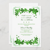 シャムロックコーナーズリハーサルディナー招待状 招待状 (正面/裏面)