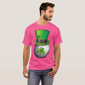 シャムロックゴルフSt patricks dayボーイメンズボールレプレシュ Tシャツ (正面フル)