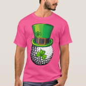 シャムロックゴルフSt patricks dayボーイメンズボールレプレシュ Tシャツ (正面)
