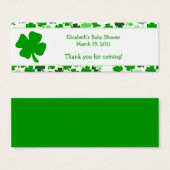 シャムロックサンパトリックスデイカスタムメッセージカード (正面&裏面)