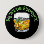 シャムロックシーラーの日を溺れ去る 缶バッジ (正面)
