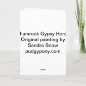 シャムロックジプシーホース カード (裏面)