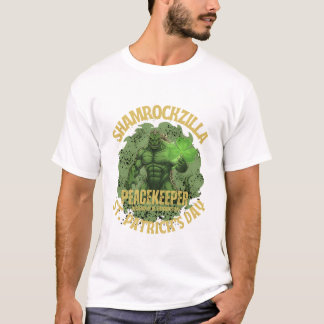 シャムロックジラ・ピースキーパー:セントパトリックデーの怪獣 Tシャツ
