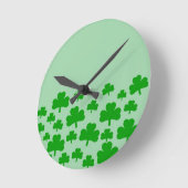 シャムロックスの原野 ラウンド壁時計 (傾斜)